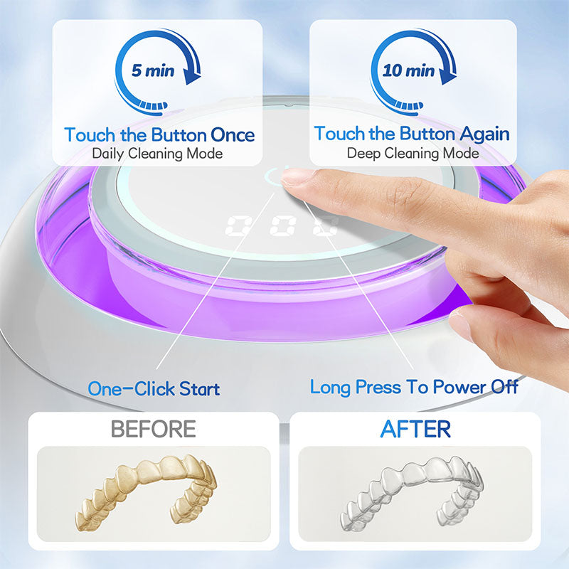 RinseDent® Ultrasonic & UV Cleaner for Dental Appliances